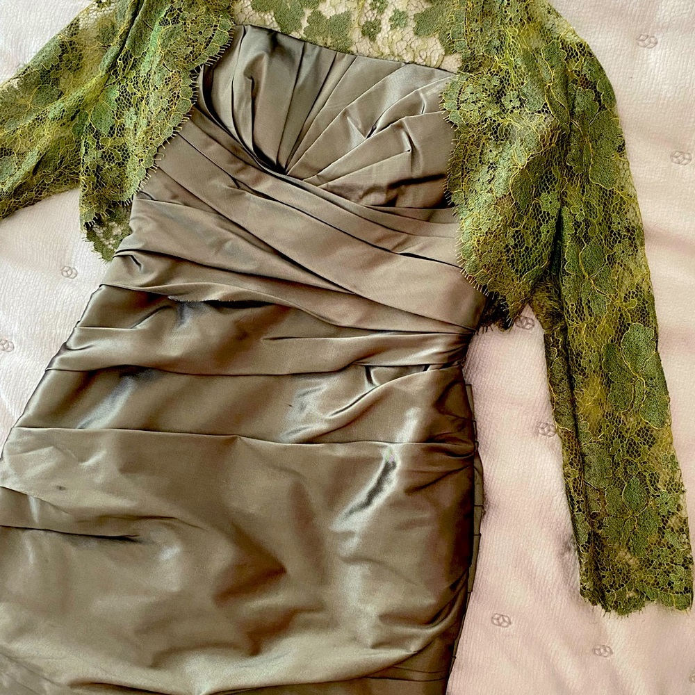 Beautiful wedding outfit. Shrug was custom made